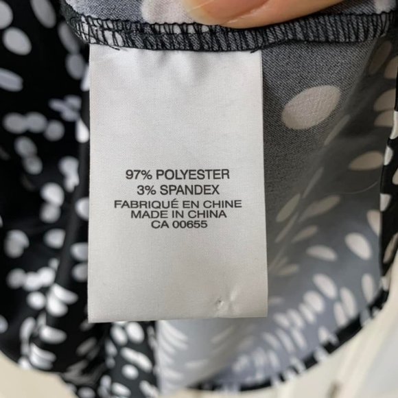 🌷3 for$25🌷Smart Set, US S (Fits Up to US M), Black & White Polka Dot Dress - Picture 7 of 8